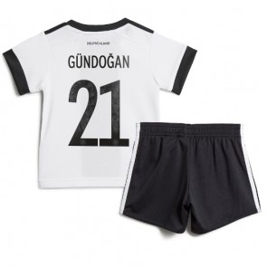 Maillot de foot Allemagne Ilkay Gundogan #21 Domicile enfant Monde 2022 Manches Courte (+ pantalon court)